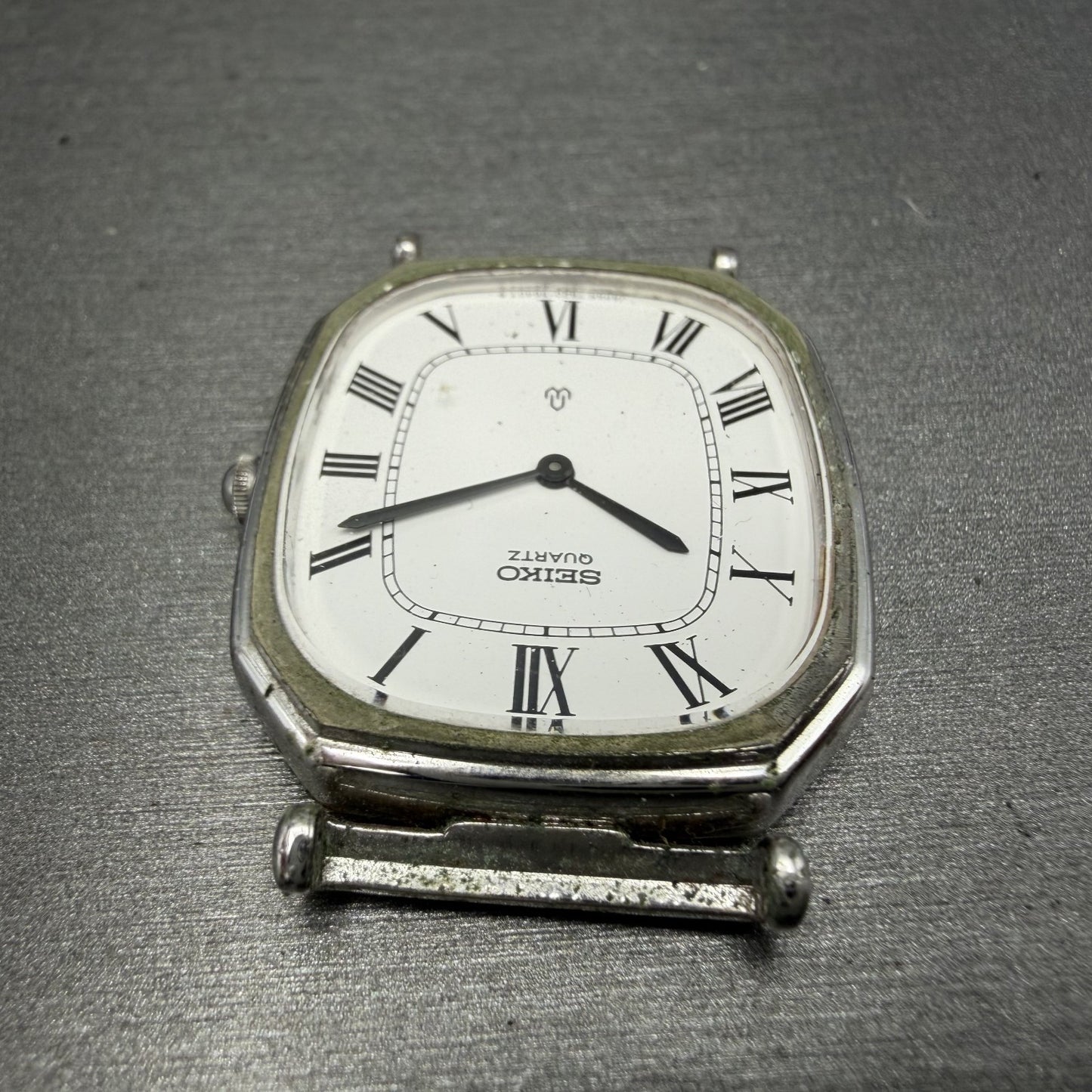 Seiko Watch Men 29mm White Dial White Dial Silver Tone 7820-5480 NewBattery4