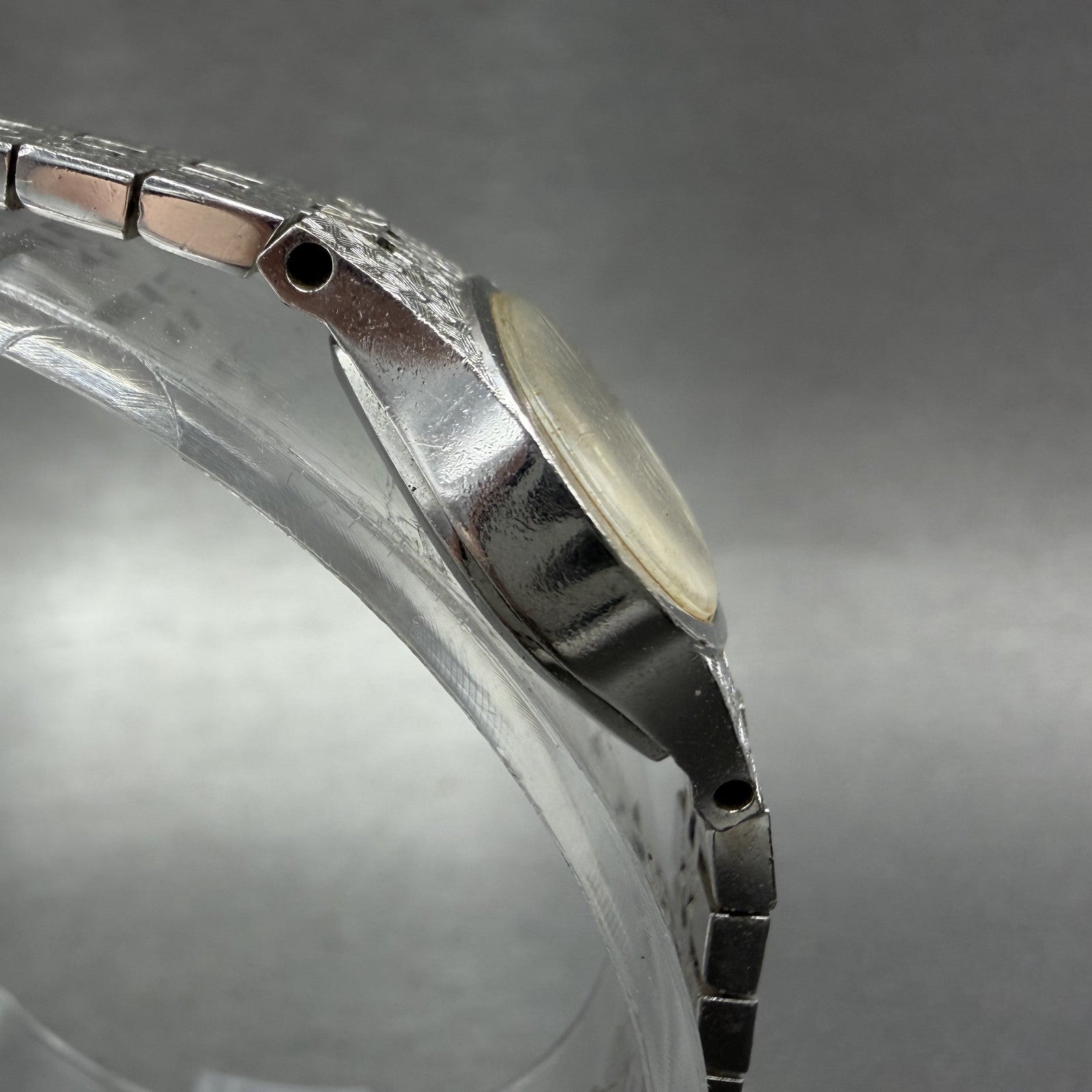 Seiko Watch Women 17mm Silver Dial Silver Tone Oval 2C205759 VTG New Battery4