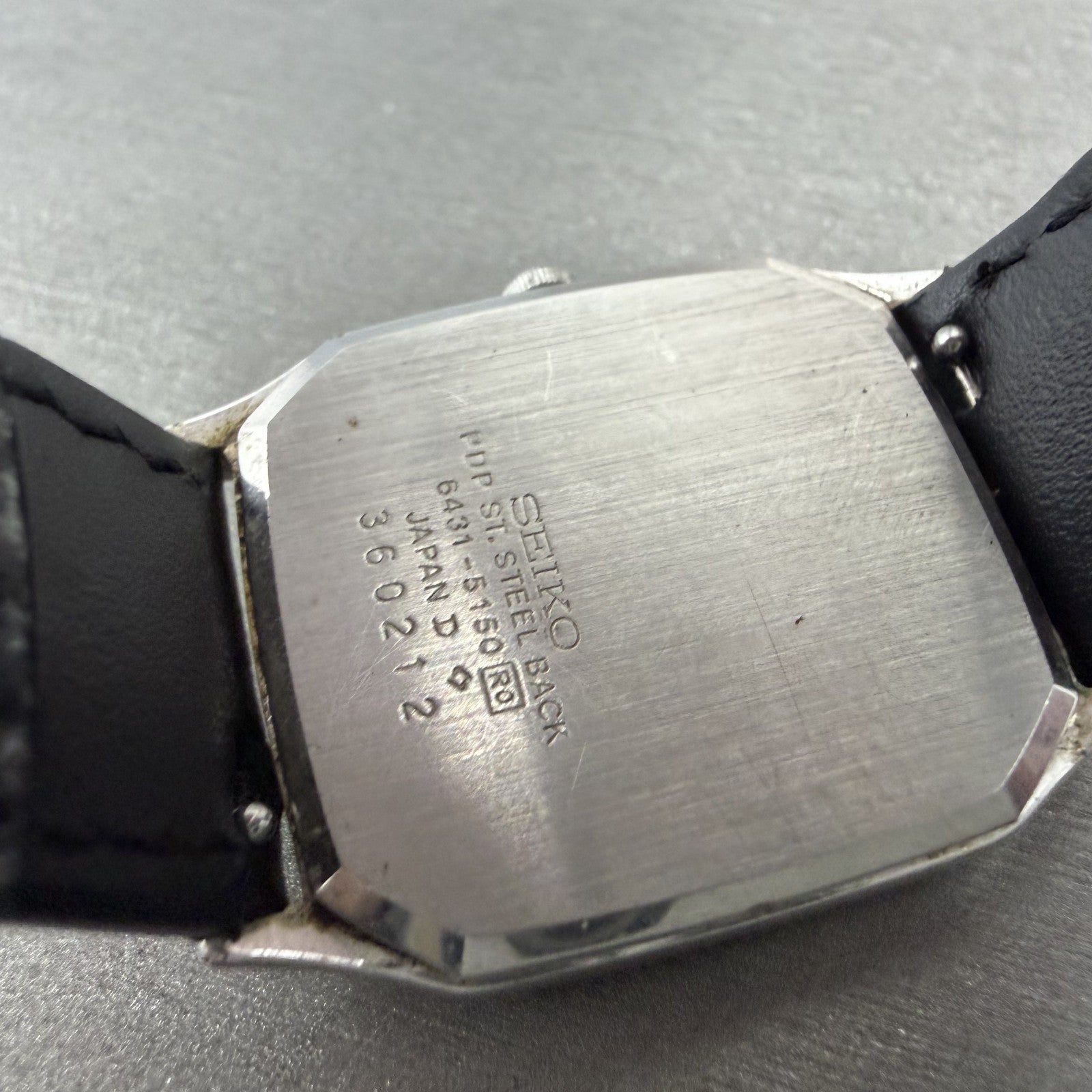 Seiko Tank Watch Men 27mm Silver Dial Silver Tone 64315150 New Battery9