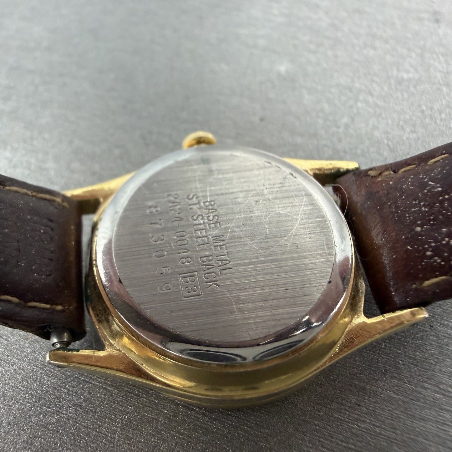 Seiko Moonphase Watch Women 24mm Champa Dial Gold Tone 2A240048 New Battery VTG9