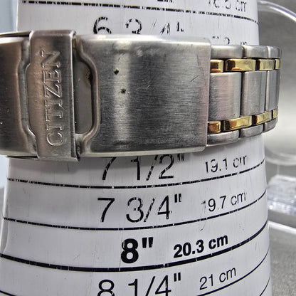 Citizen Watch Men 36mm Gray Dial Two Tone Daydate Round 2500-K13998 PARTS VTG11