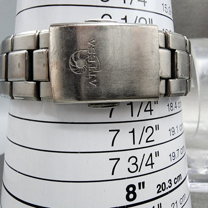 Citizen Attesa Watch Men 38mm Cream Dial Titanium Date Atomic Round Works