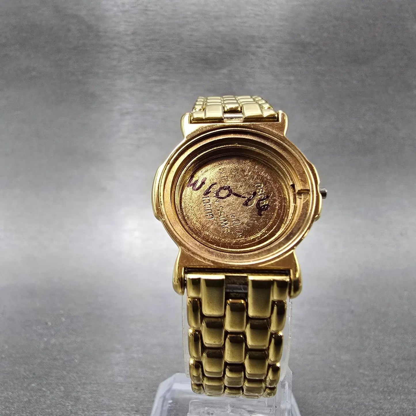 Gucci 3400L Case And Bracelet 23mm Gold Plated Round Vintage5