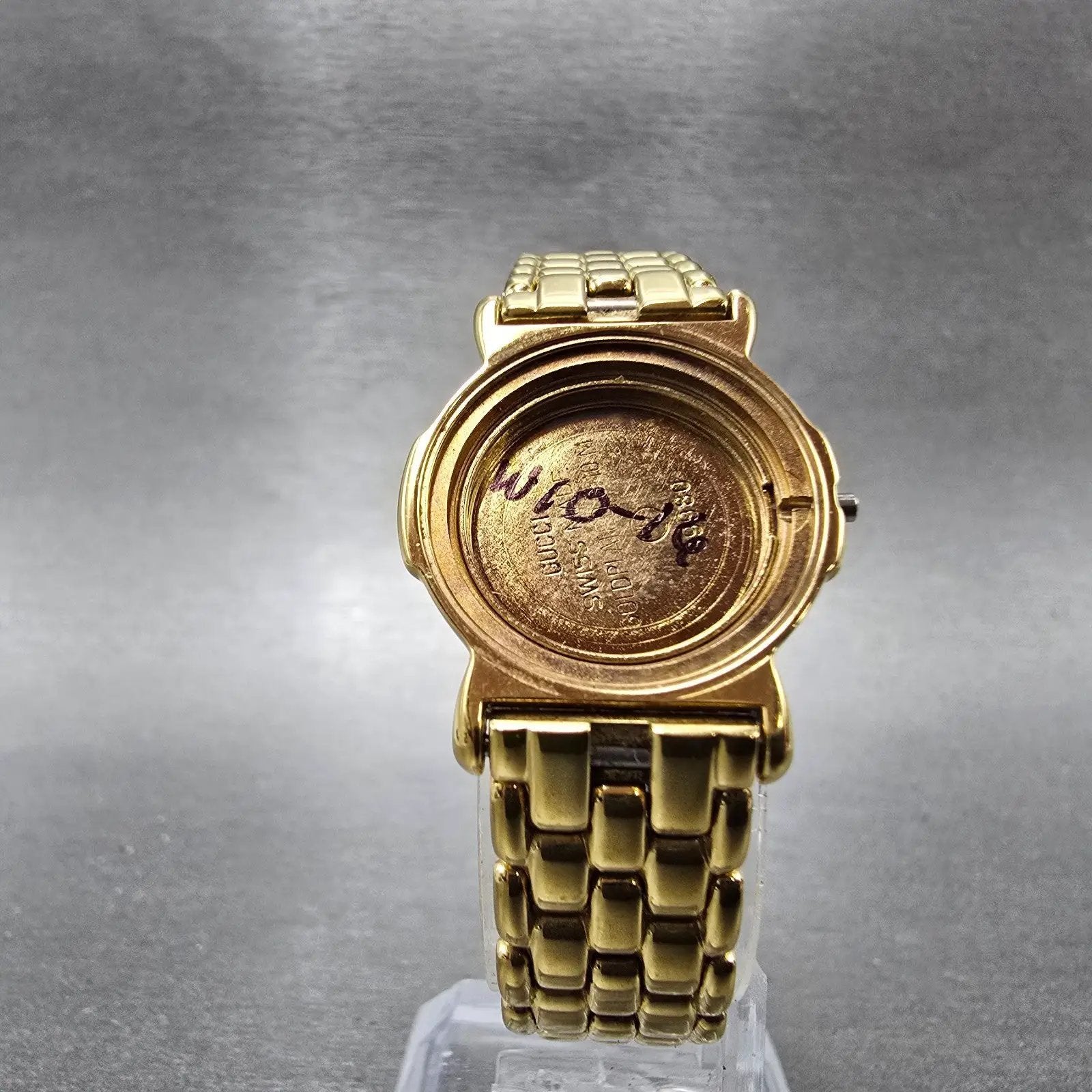 Gucci 3400L Case And Bracelet 23mm Gold Plated Round Vintage5