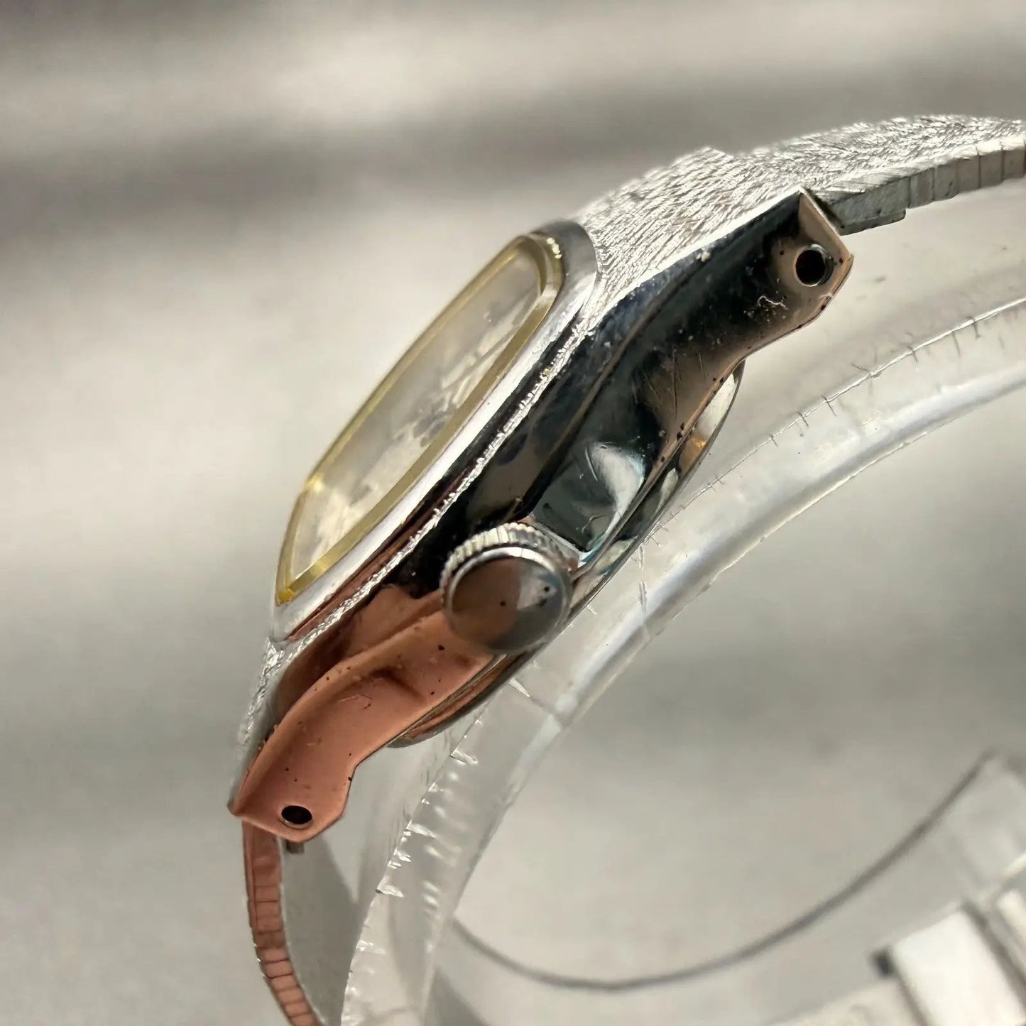 Seiko Watch Women 17mm Silver Dial Silver Tone Oval 4N01-5029 New Battery VTG2