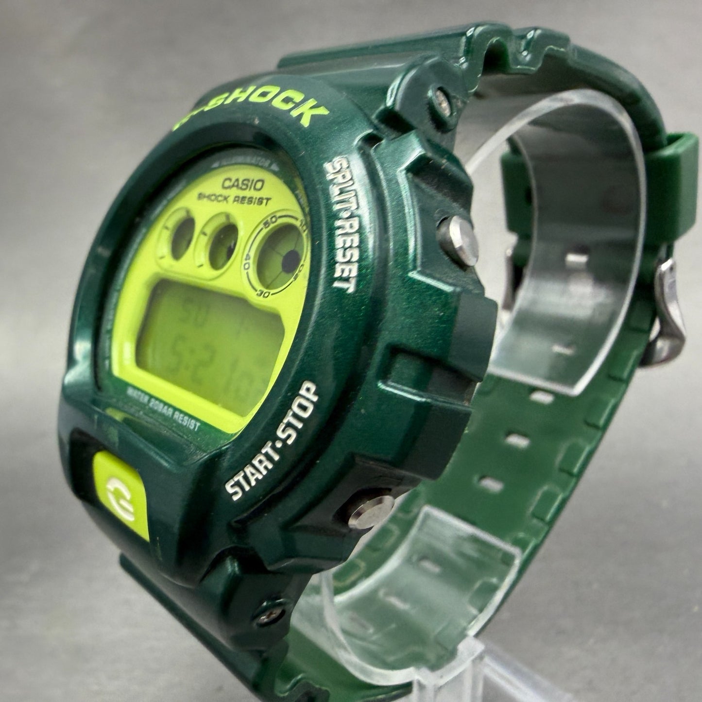Casio G-Shock DW-6900CC Watch Men 50mm Digital LCD Green  Alarm Chrono New Batt2