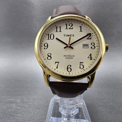 Timex Easy Reader Watch Men 38mm Cream Dial Gold Date TW2P75800 New Battery5