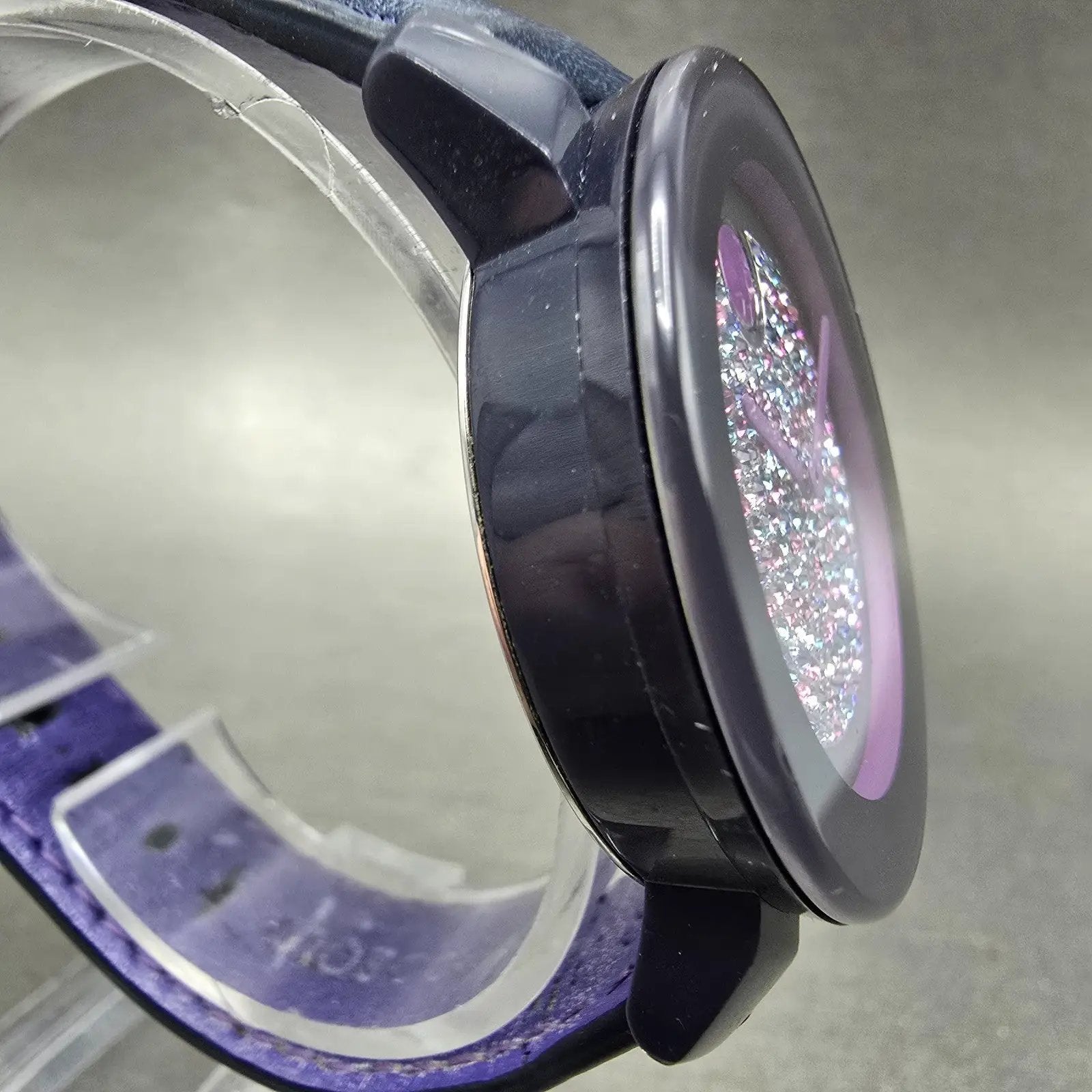 Movado Bold Watch Women 36mm Purple Dial Purple Tone Round 3600263 New Battery3