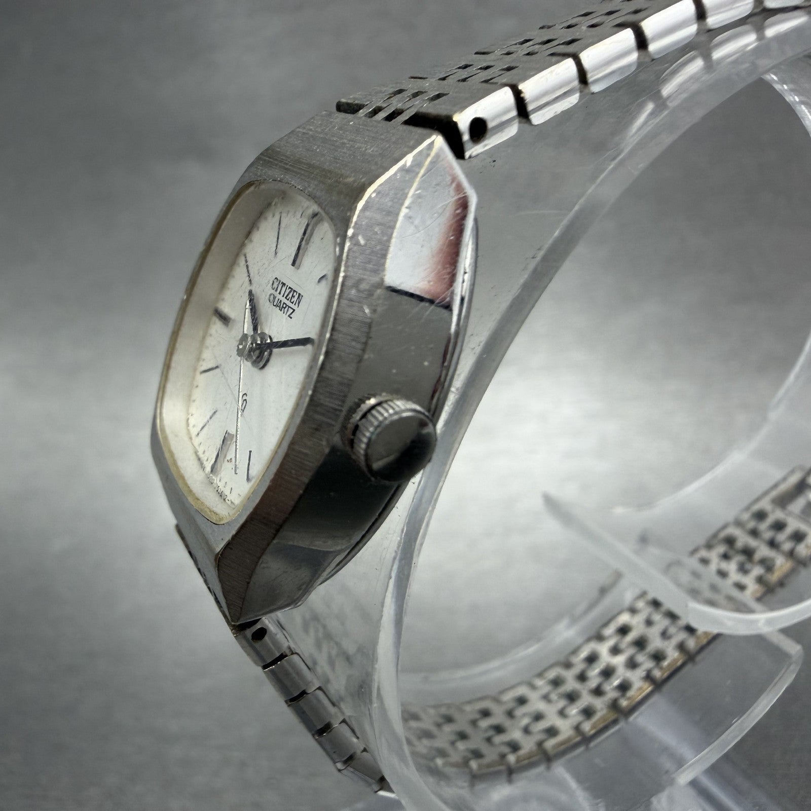 Citizen CQ Watch Women 18mm Silver Dial Silver Tone 4153511 New Battery2