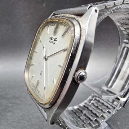 Seiko Watch Men 30mm White Dial Silver Tone Oval 7830-5210 JDM PARTS3