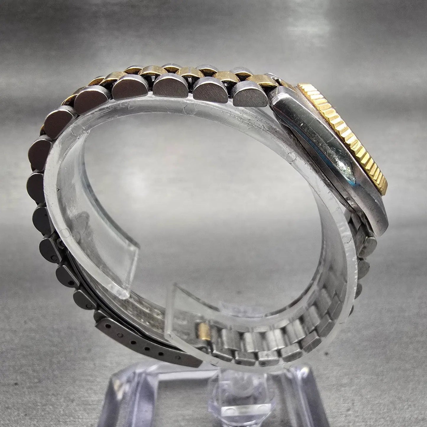 Seiko Watch Women 24mm Silver Dial Two Tone Daydate Round 7N83-0040 New Battery8