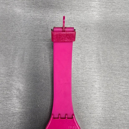 Swatch Deep Pink Watch Men 34mm Pink Dial Pink Tone Round GP139 New Battery READ9