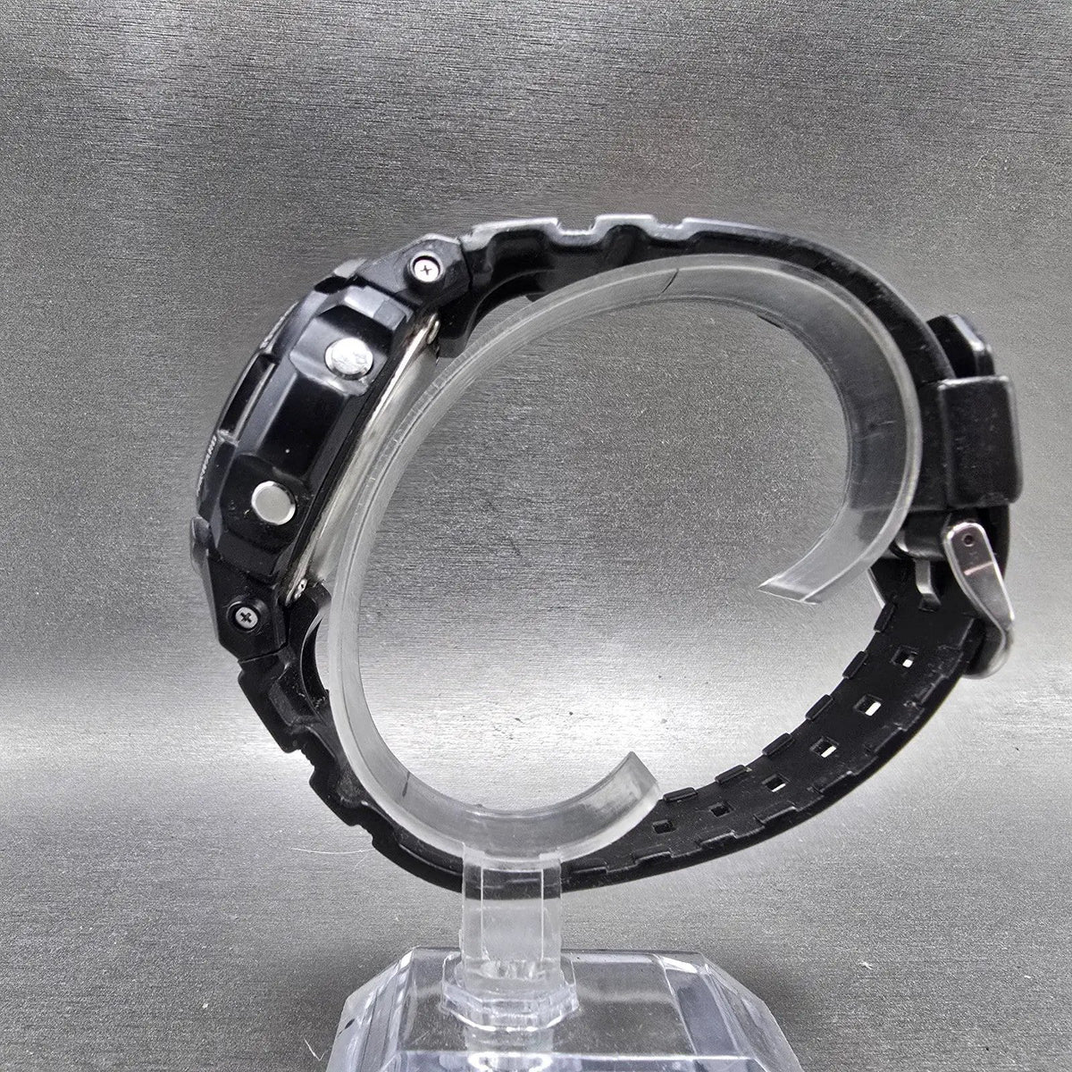 Casio G-Shock AWG-100 Watch Men 47mm Black Silver Alarm Chrono Solar Works JP6