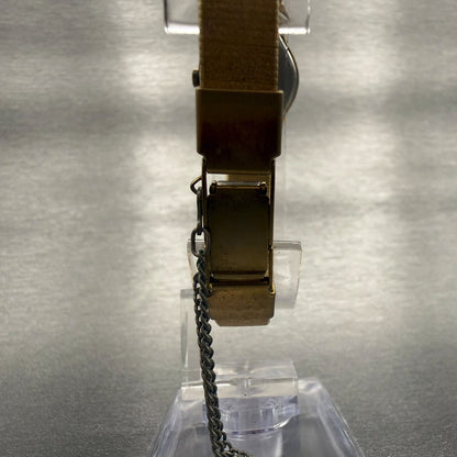 Seiko SX Watch Women 20mm White Dial Gold Tone Round 8Y21-0020 New Battery7