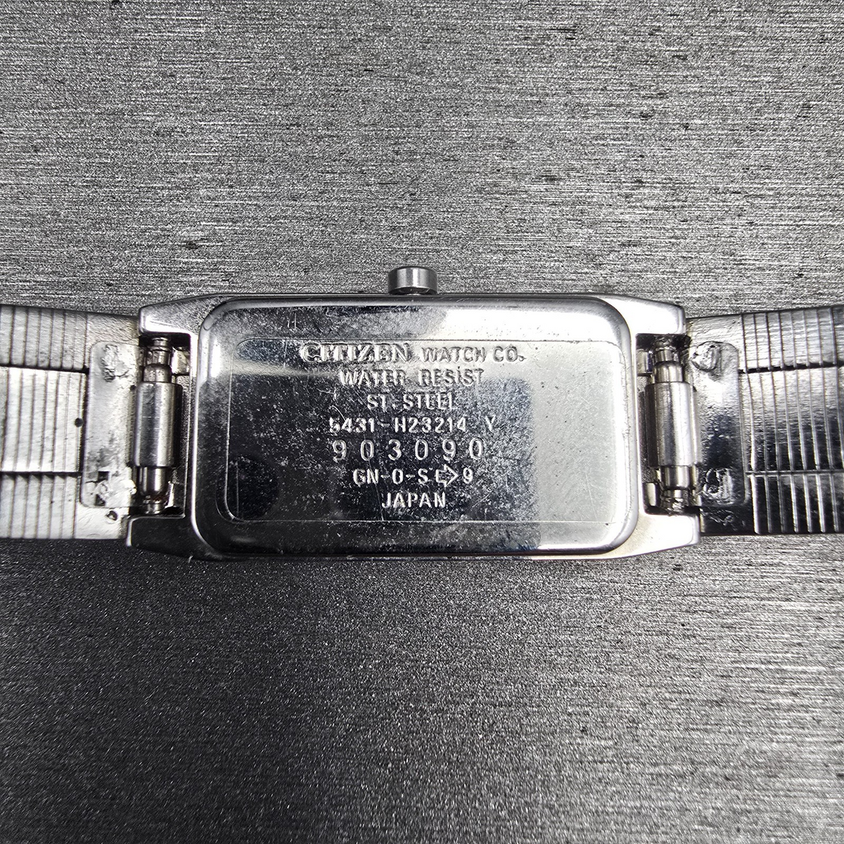 Citizen XC Watch Women 15mm Silver Dial Silver Tone Rectangle 5431-H23214 NewBat10
