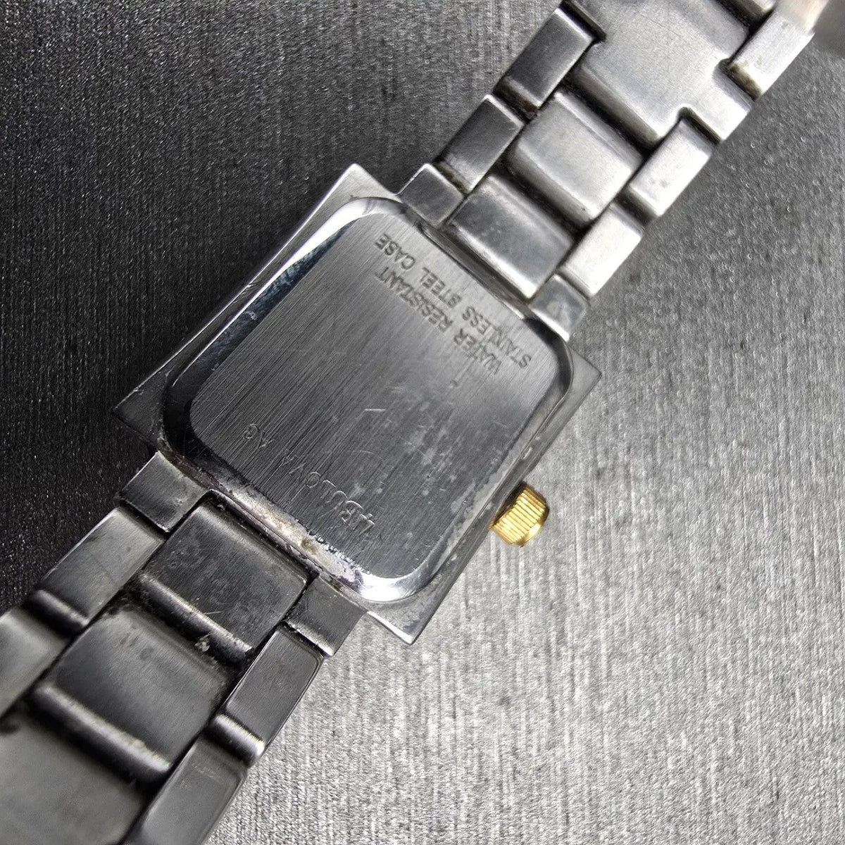 Bulova Watch Women 17mm MOP Dial Two Tone Square 98T71 New Battery10