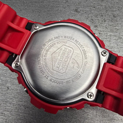 Casio G-Shock DW-6900CB Watch Men 50mm Orange Red Chrono Alarm New Battery JP10