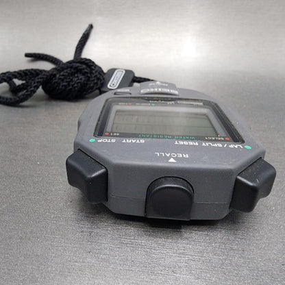 Seiko SVAY006 Stopwatch Digital Gray Tone S1234000 New Battery W/Case4