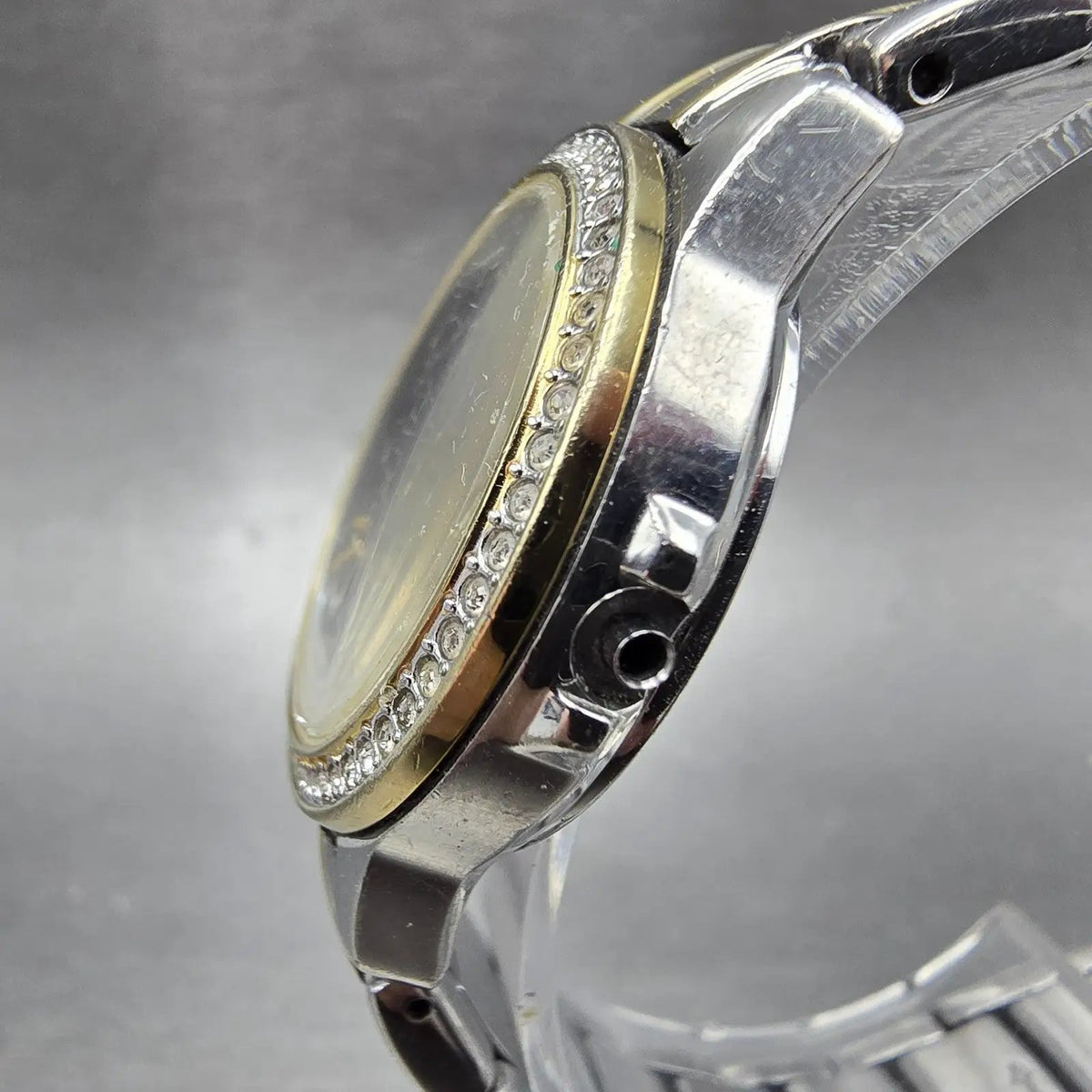 Citizen Eco-Drive Watch Women 30mm Silver Dial Two Tone Date FE1174-50A PARTS3