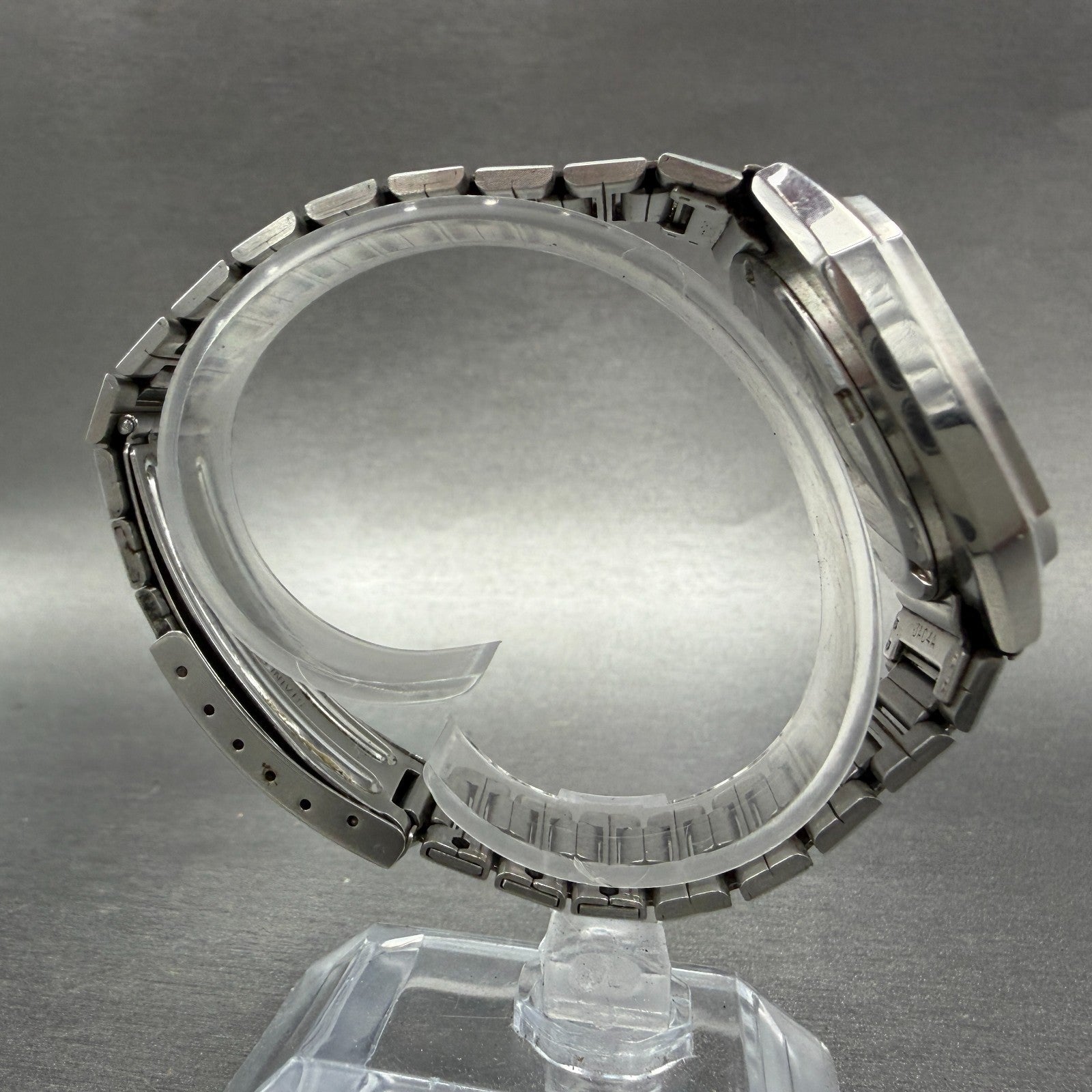 Seiko SilverWave Watch Men 34mm Black Dial Silver Tone 8221-500A New Battery8