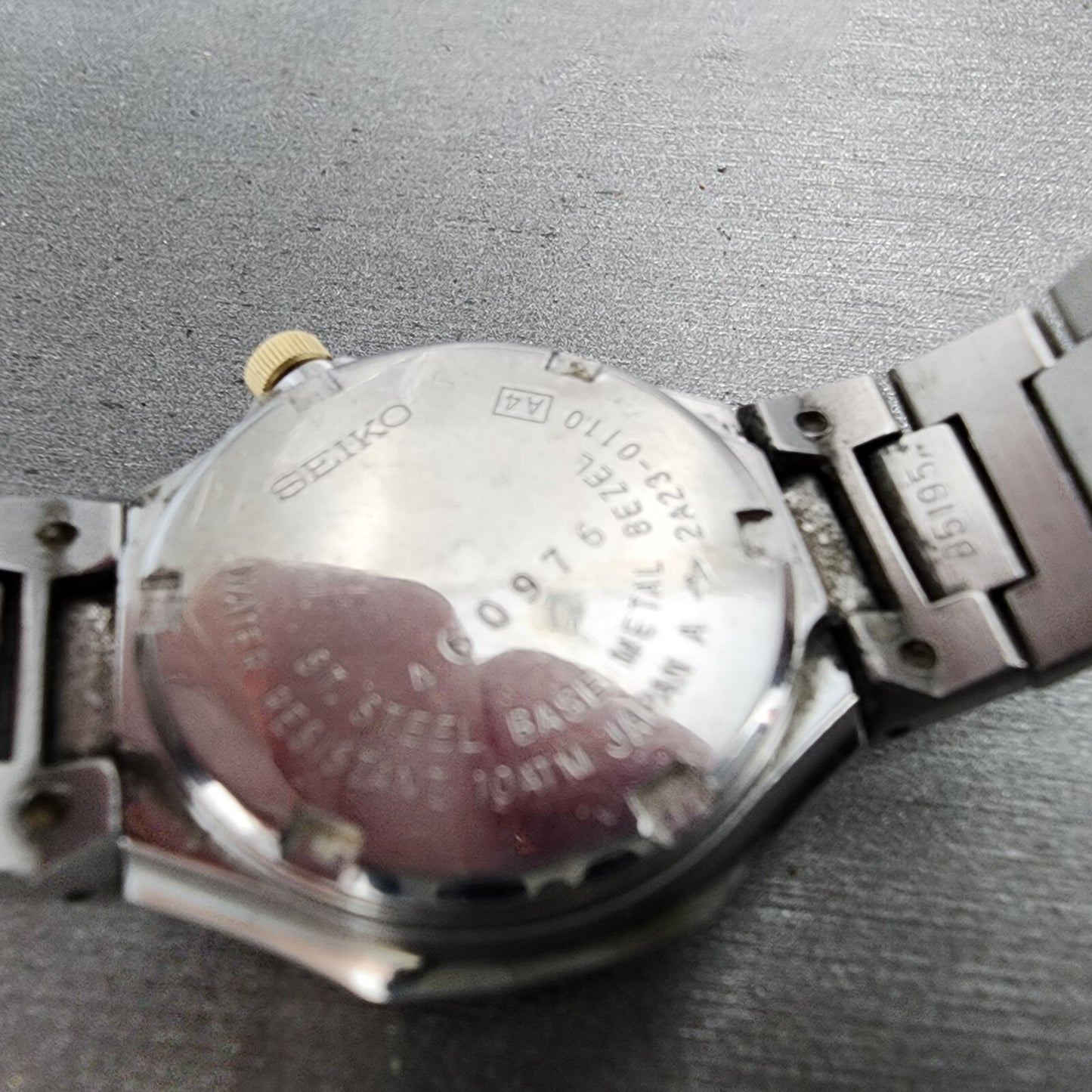 Seiko SQ 100 Watch Women 25mm Gray Dial Two Tone Daydate Octagon New Battery9