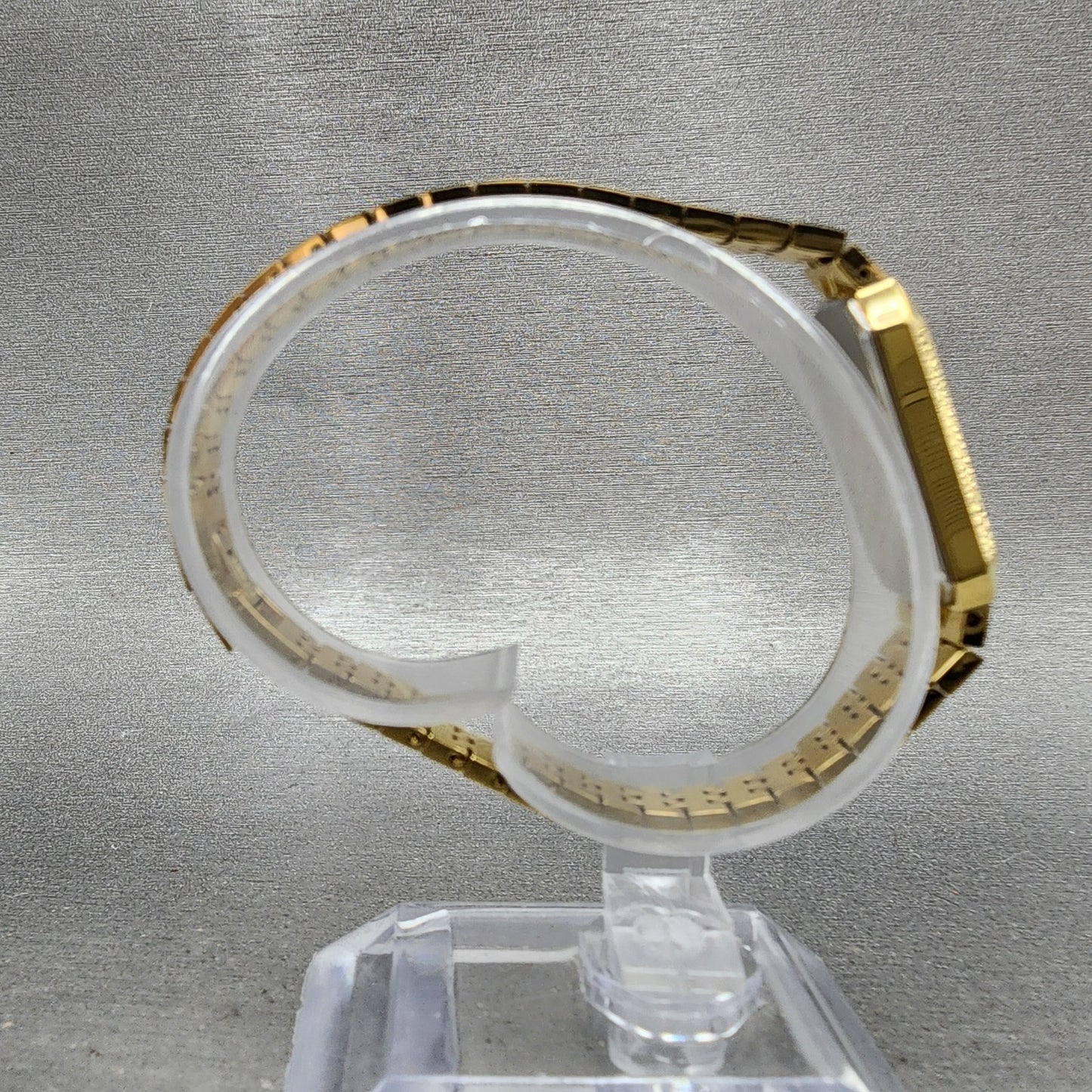 Citizen CQ Tank Watch Women 13mm Champagne Dial Gold Tone Rectangle New Battery8