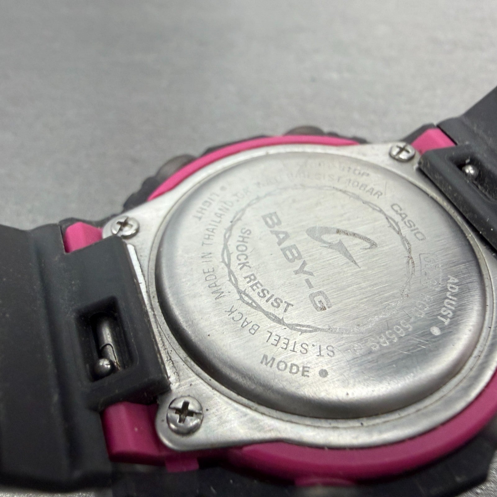 Casio Baby-G BGD-565RS Watch Women 38mm Gray Pink Alarm Chrono New Battery9