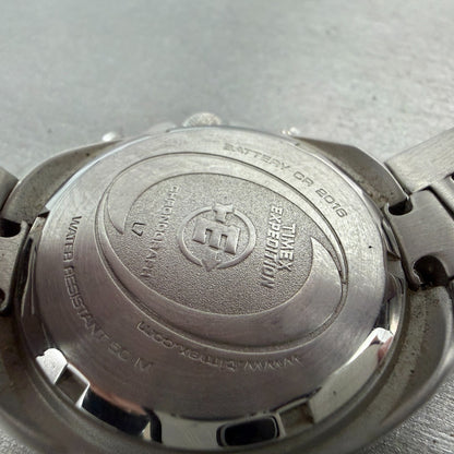 Timex Expedition Chronograph Watch 41mm Blue Dial Silver Tone Date Round New Bat9