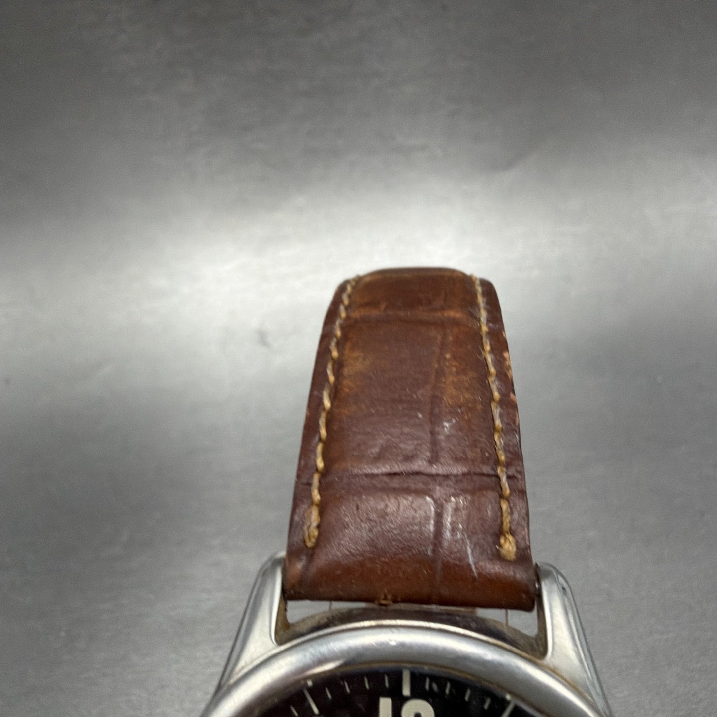 Citizen Eco-Drive Watch Men 39mm Black Dial Silver Tone Daydate E101 PARTS5