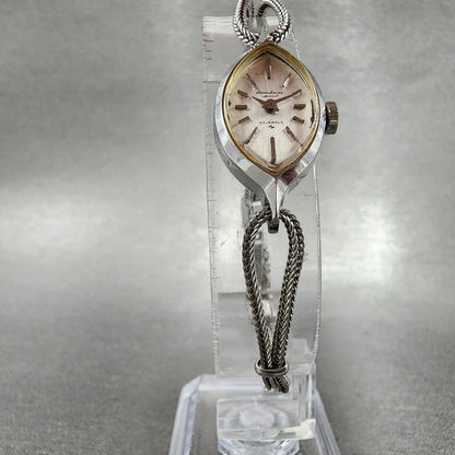 Seiko Solar Special Manual Watch Women 14mm Silver Dial Silver Tone Runs5