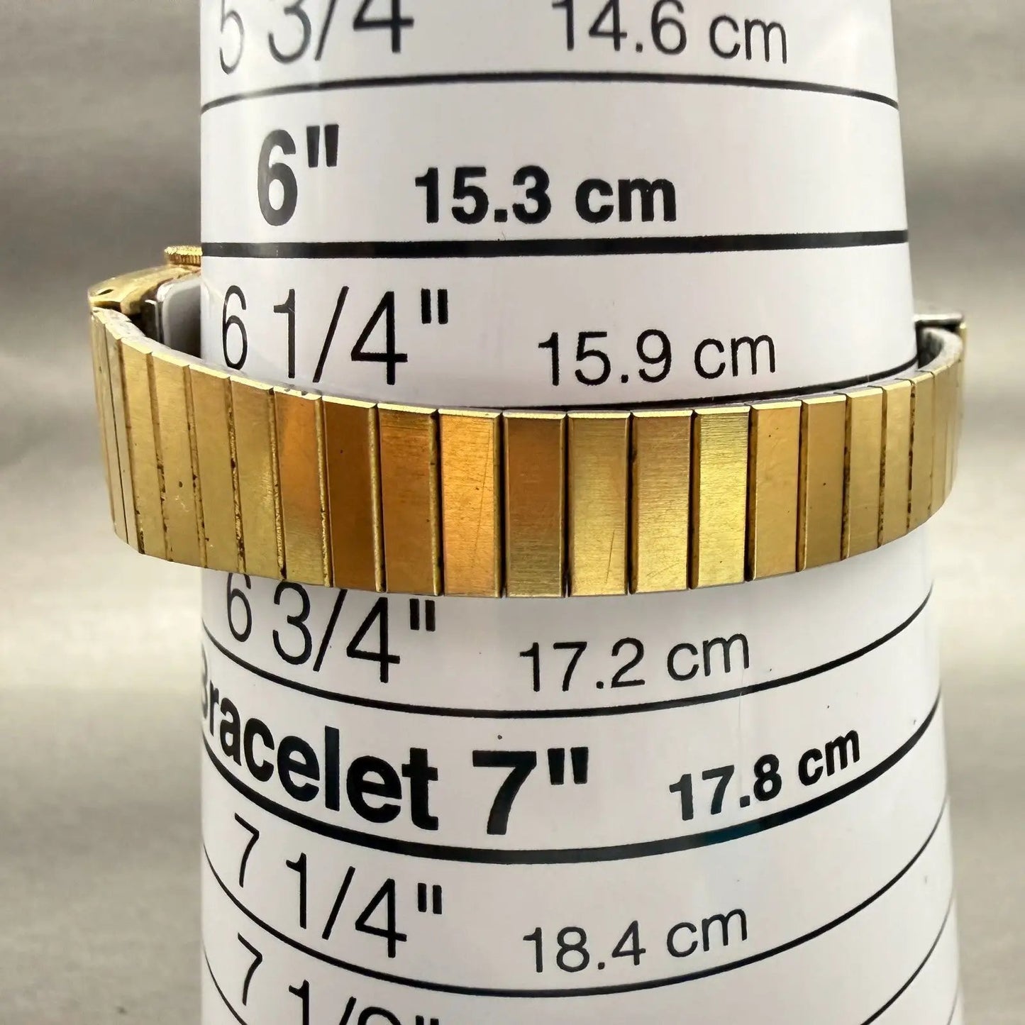 Seiko Watch Women 17mm Gold Dial Gold Tone Rectangle 2C20-5830 New Battery VTG9