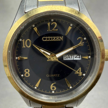 Citizen Watch Women 28mm Blue Dial Two Tone Daydate 1002-S117941 New Battery1