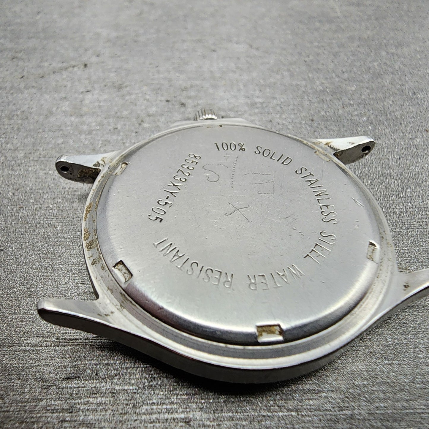 LL Bean Field Watch Men 34mm Gray Dial Gold Tone Date Round READ!!!!! PARTS VTG6
