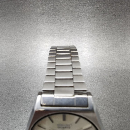 Seiko Type II Watch Men 34mm Silver Dial Silver Tone Daydate 7123-7080 PARTS