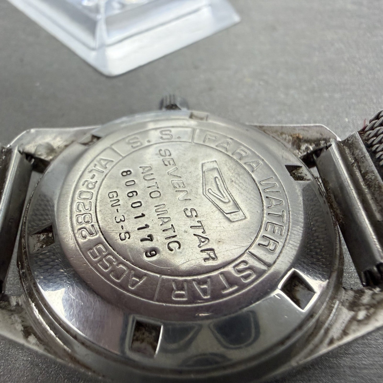 Citizen Seven Star Deluxe Watch Men 36mm Silver Dial Silver Tone Daydate Runs9