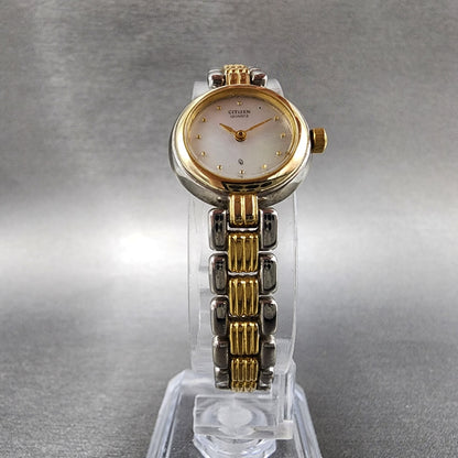 Citizen CQ Watch Women 20mm MOP Dial Two Tone Round 5920S49682 New Battery5