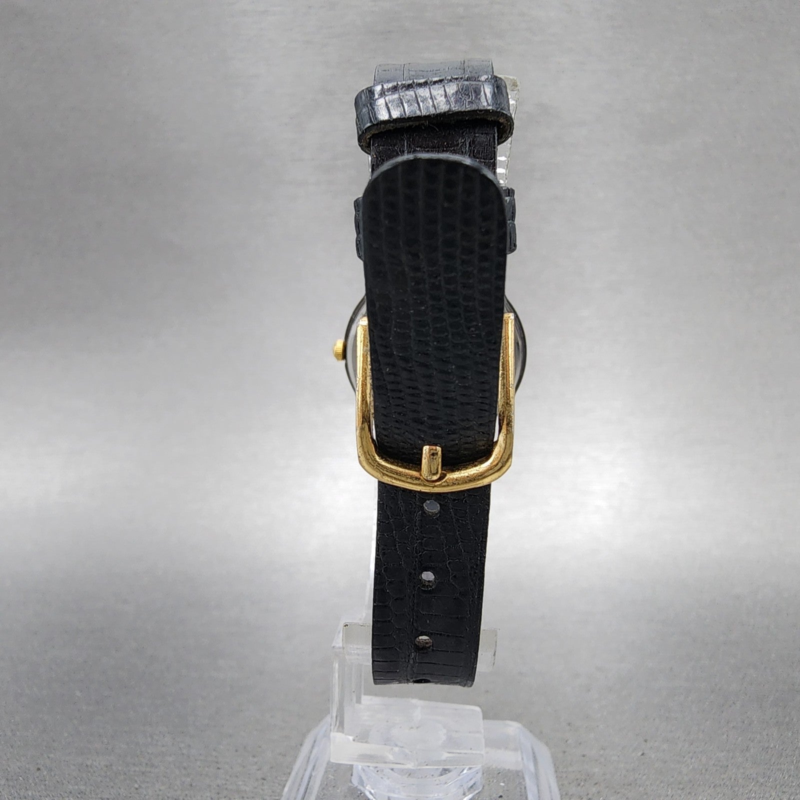 Seiko Watch Women 25mm Black Dial Black Tone Round 1N000C99 New battery VTG7