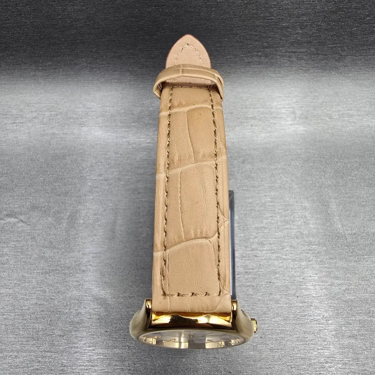 Bulova Caravelle Watch Men 33mm White Dial Gold Tone Round 42A57 New Battery4