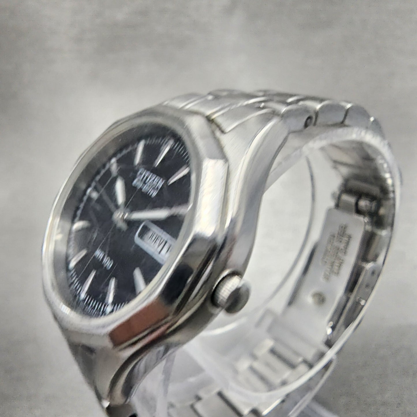Citizen EcoDrive Watch Women 27mm Black Dial Stainless Steel Dadyate Runs2