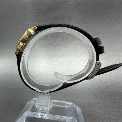Citizen CQ Watch Women 22mm Champagne Dial Gold Tone Rectangle New Battery VTG 66