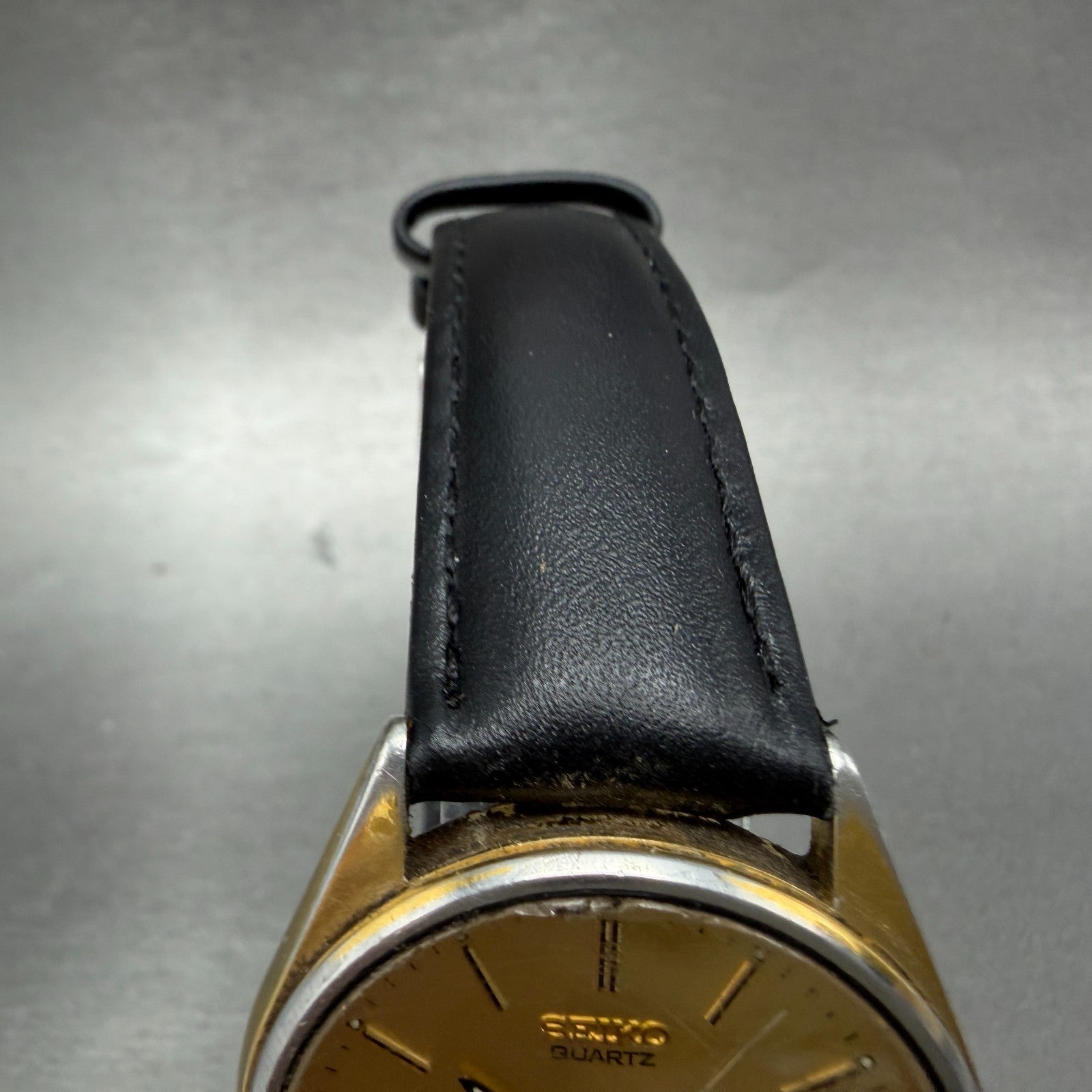 Seiko Watch Men 35mm Champagne Dial Gold Tone Daydate Round 7N43-7A59 NewBattery4