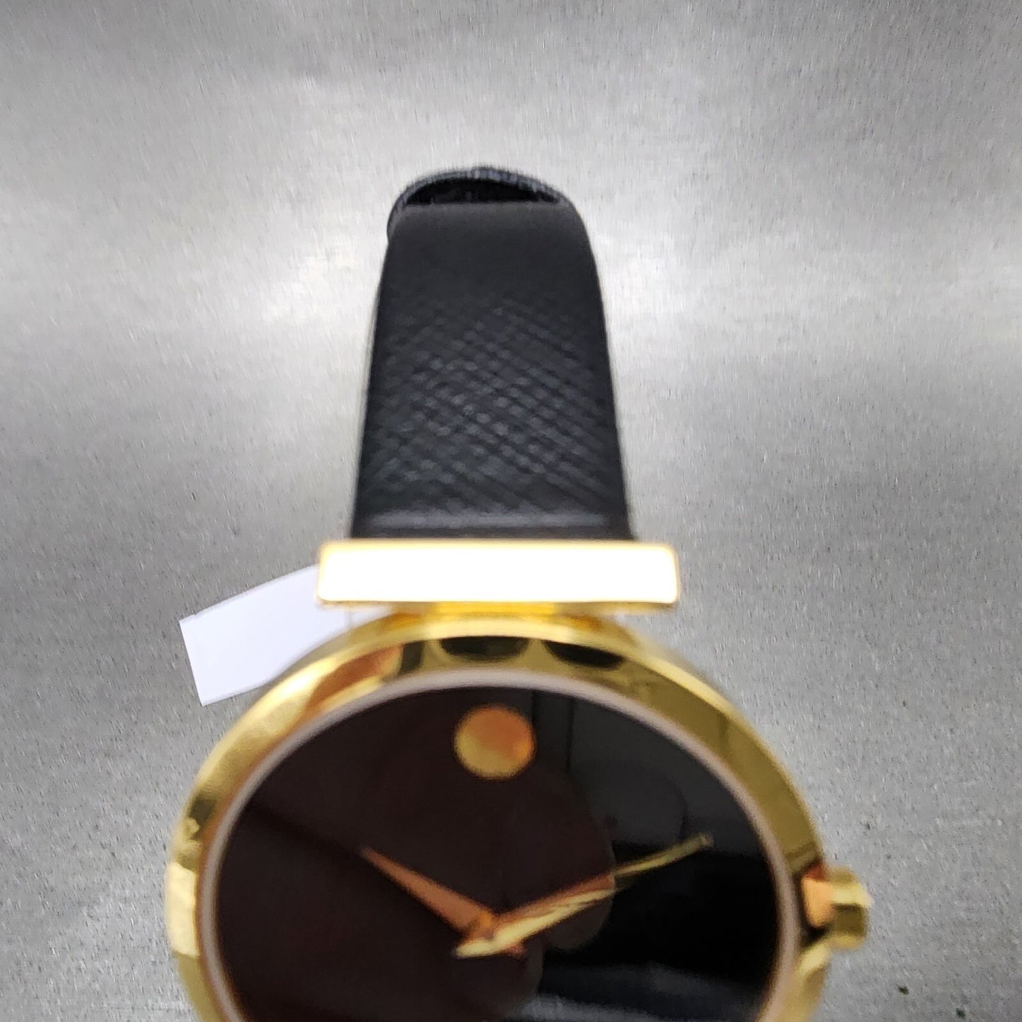 Movado Museum Classic Automatic Watch Women 32mm Black Dial Gold Tone Date Runs4