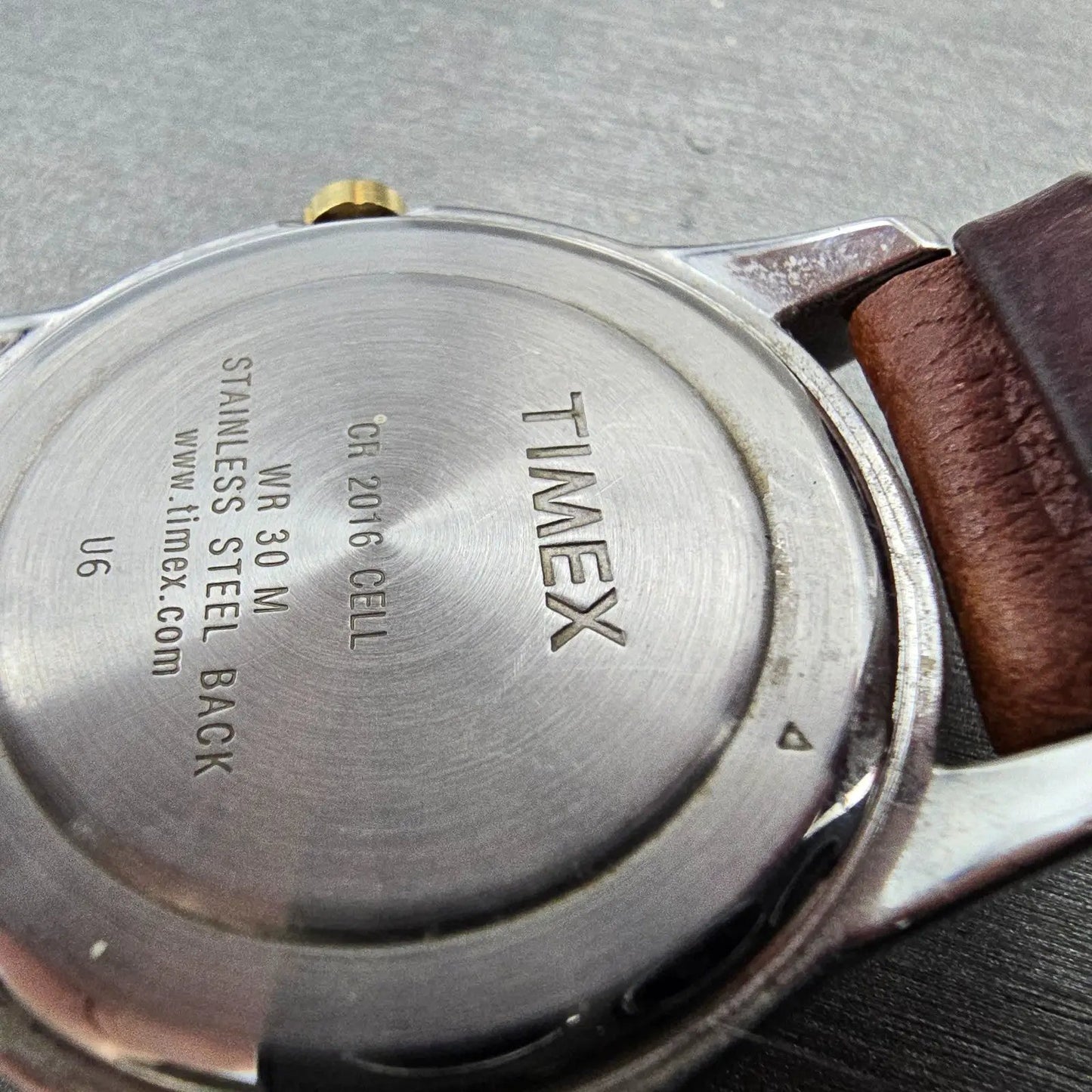 Timex Elevated Classics Watch Men 36mm Silver Dial TwoTone Daydate T2N105 NewBat9