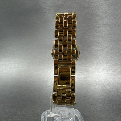 Seiko Watch Women 24mm Champagne Dial Gold Tone Date Round 7N89-6A50 New Battery7