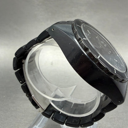 Adidas Cambridge Watch Men 44mm Black Dial Black Tone Date Round New Battery3