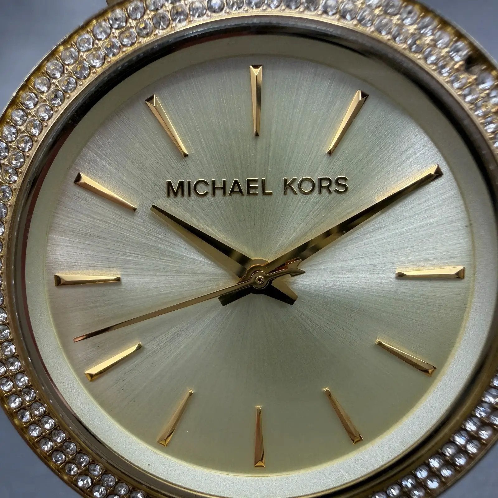 Michael Kors Darci Watch Women 39mm Champagne Dial Gold Tone MK-3191 New Battery1