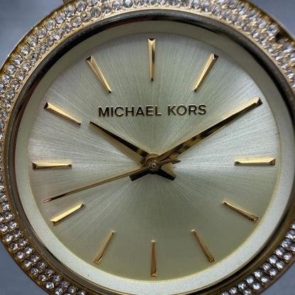 Michael Kors Darci Watch Women 39mm Champagne Dial Gold Tone MK-3191 New Battery1