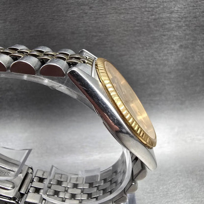 Seiko President Watch Men 36mm Silver Dial Two Tone Daydate 7N43-8111 New Batt m3