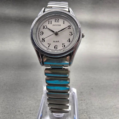 Seiko Alba Success Watch Women 20mm White Dial Silver Tone V701-1L70 New Battery5