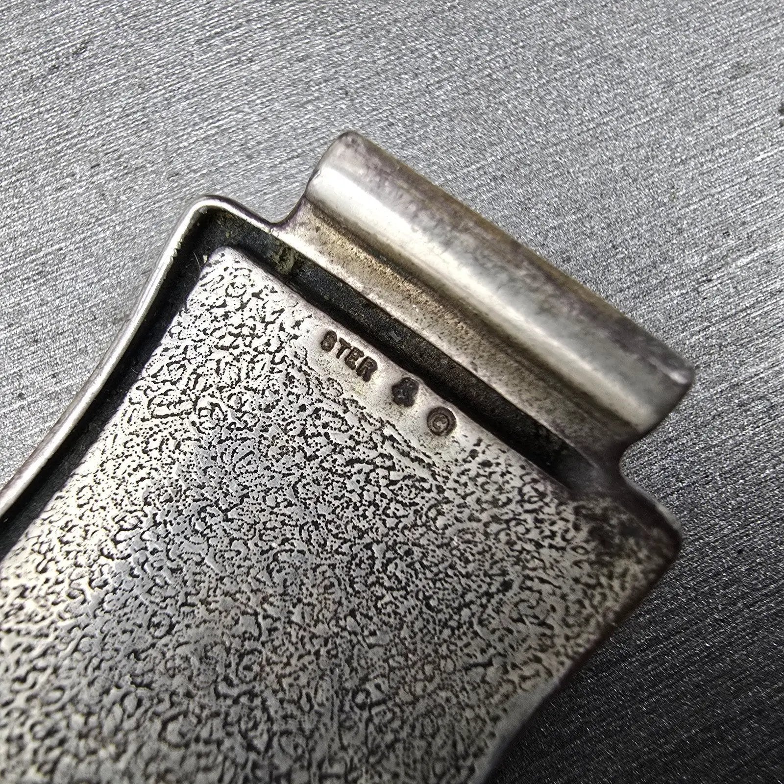 Navajo Sterling Silver Watch Band Tips 17mm Eagle Feather Design Vintage9